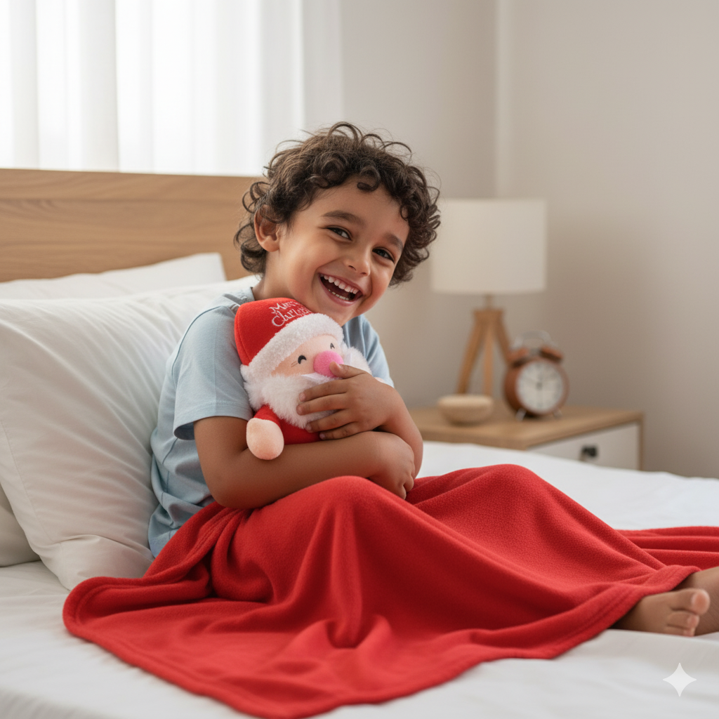 Peluche Santa Claus Cobija Termica